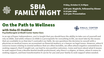 Thumbnail for SBIA Family Night: On the Path to Wellness