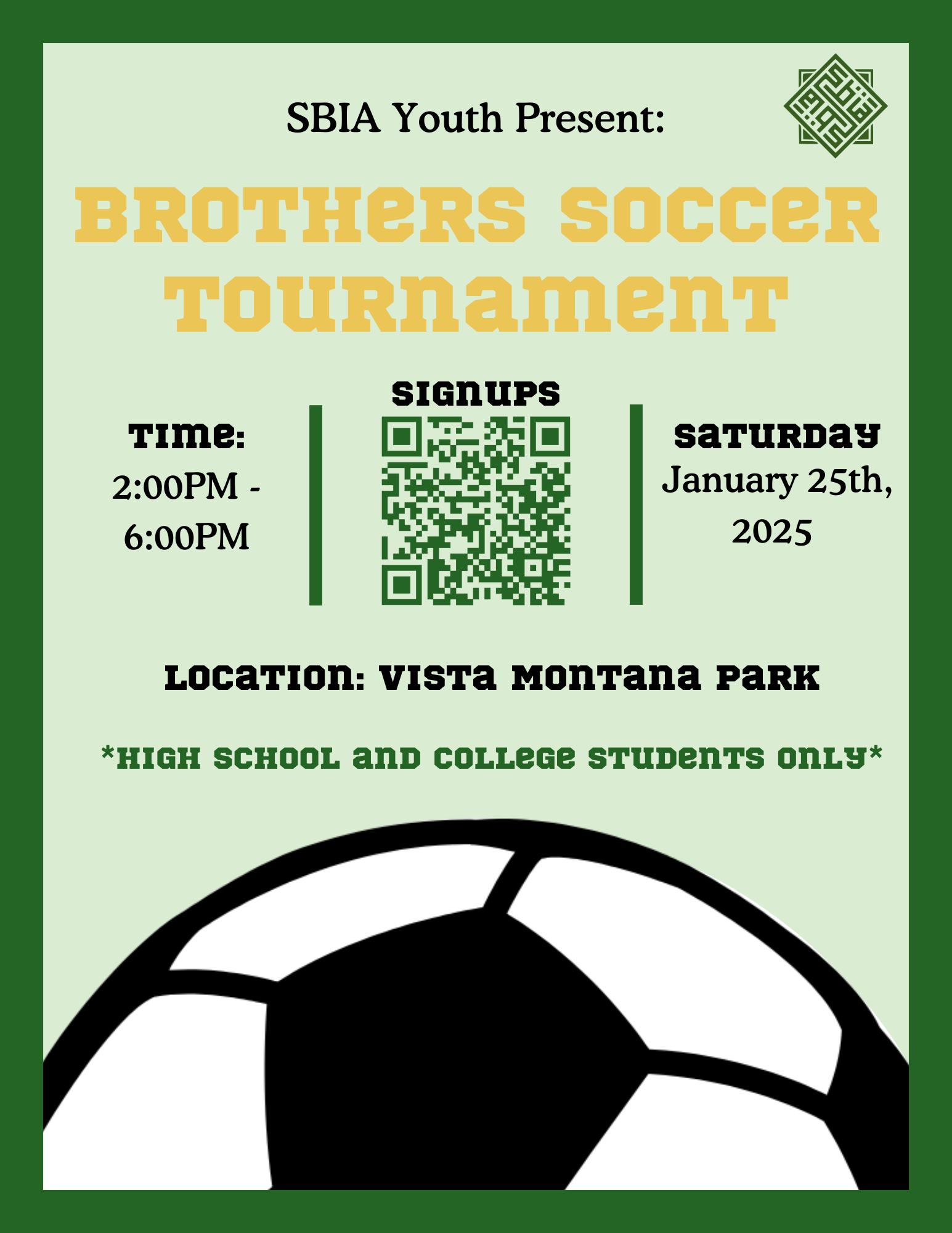 Thumbnail for Brothers Soccer Tournament