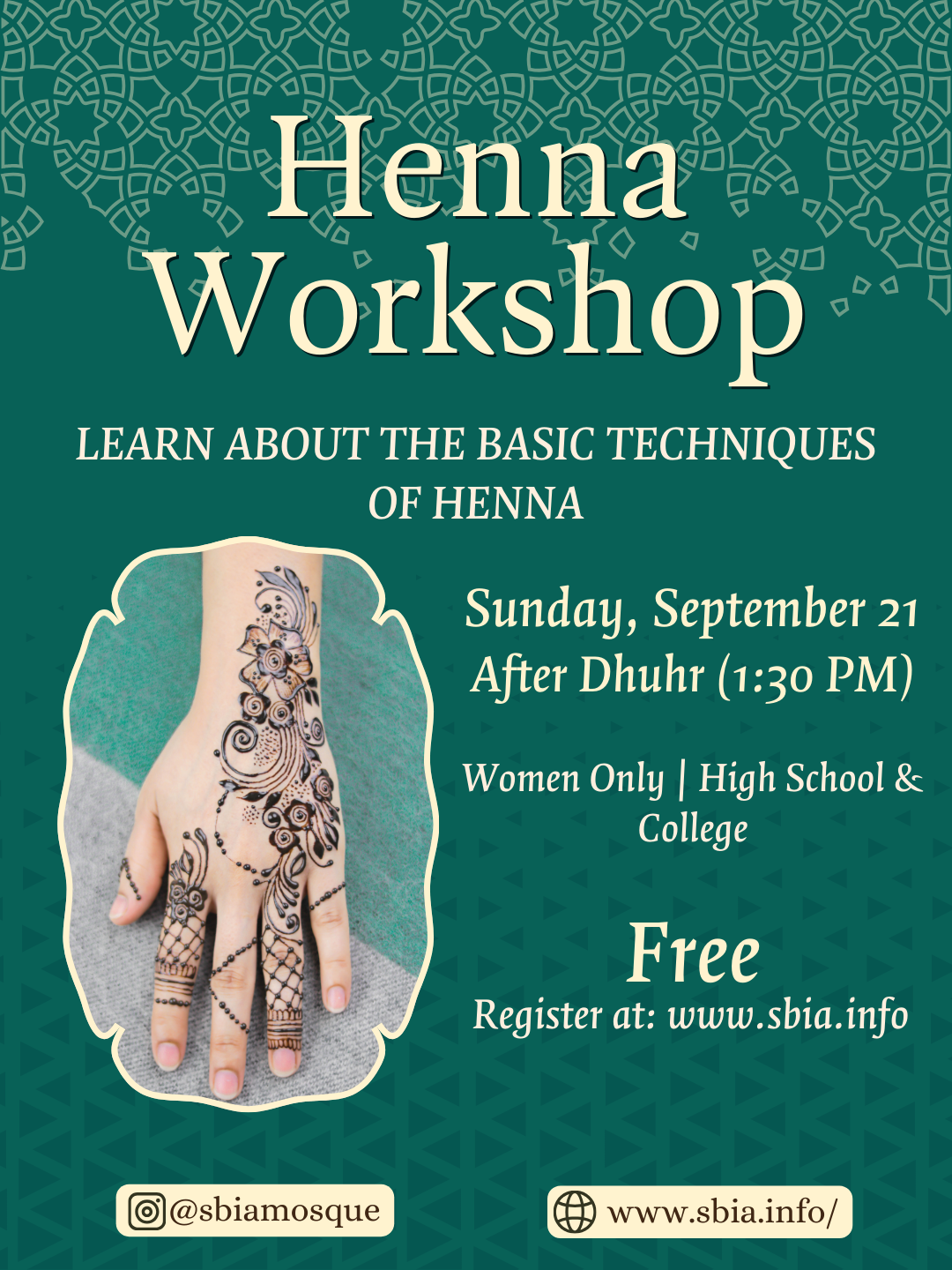 Thumbnail for Henna Workshop